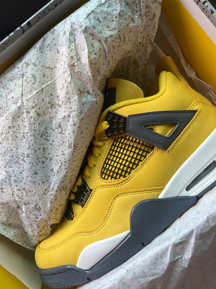 US 9 Air Mens Jordan Nike 4 Lightning AJ4 Men s Fashion Footwear