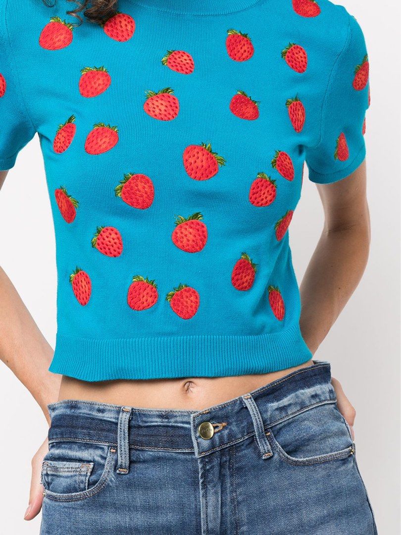 Alice and olivia cheap ciara cropped sweater