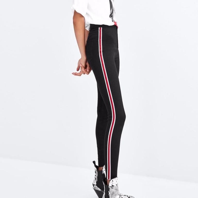 Jeggings with side stripe shop