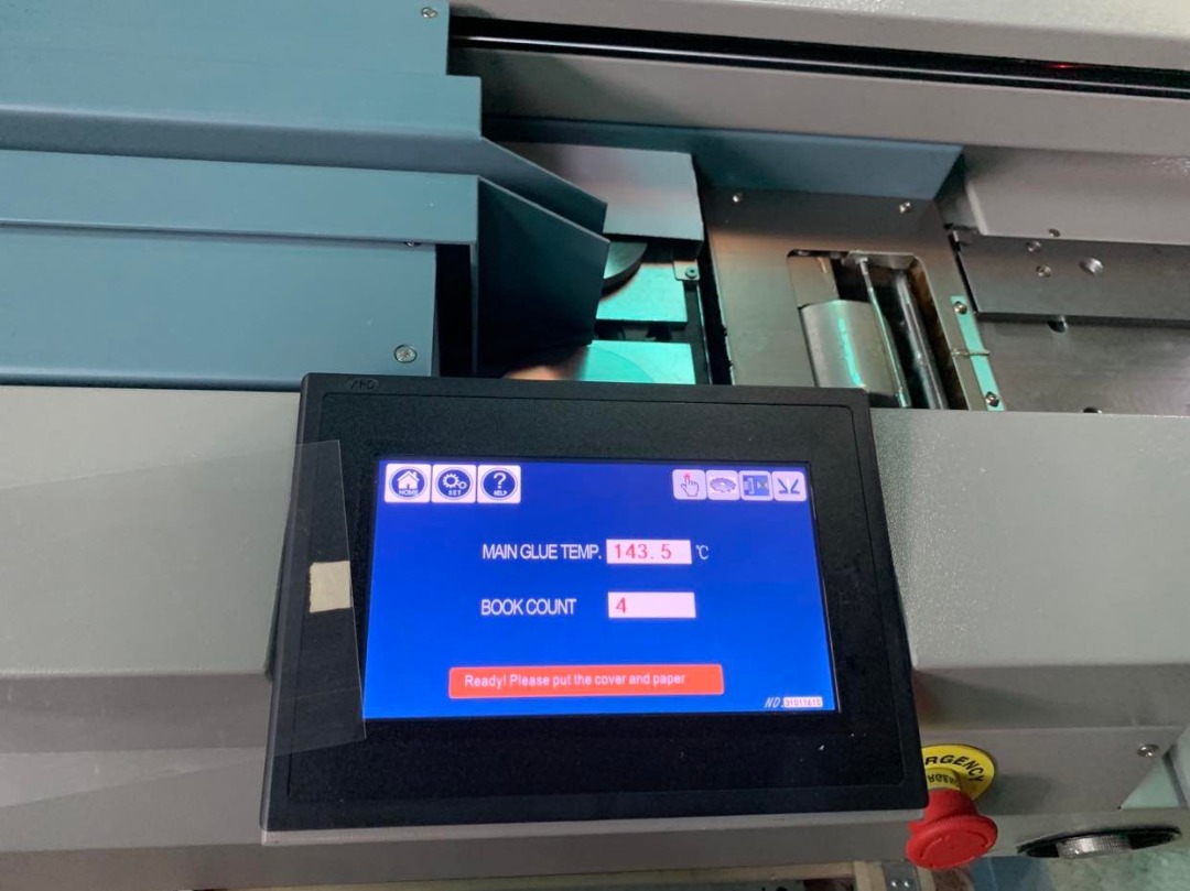 Automatic Perfect Binder Glue Binding Machine with Side Gluing ...