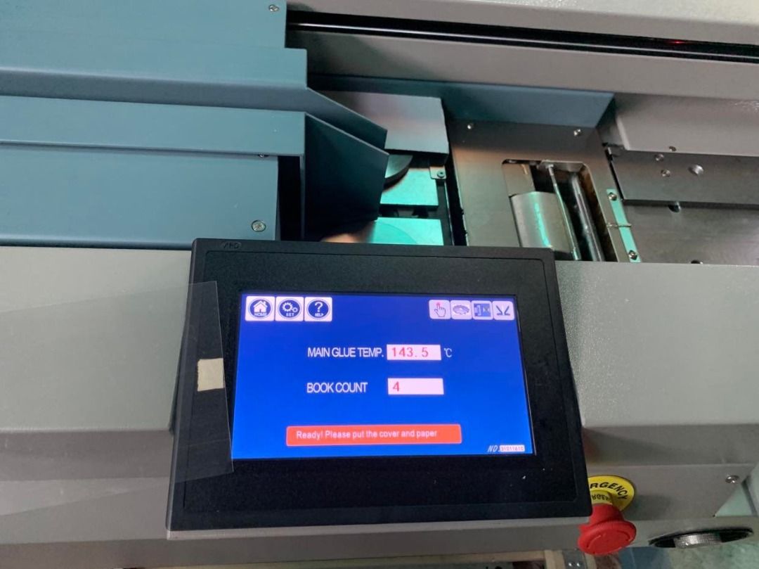 Automatic Perfect Binder Glue Binding Machine with Side Gluing ...