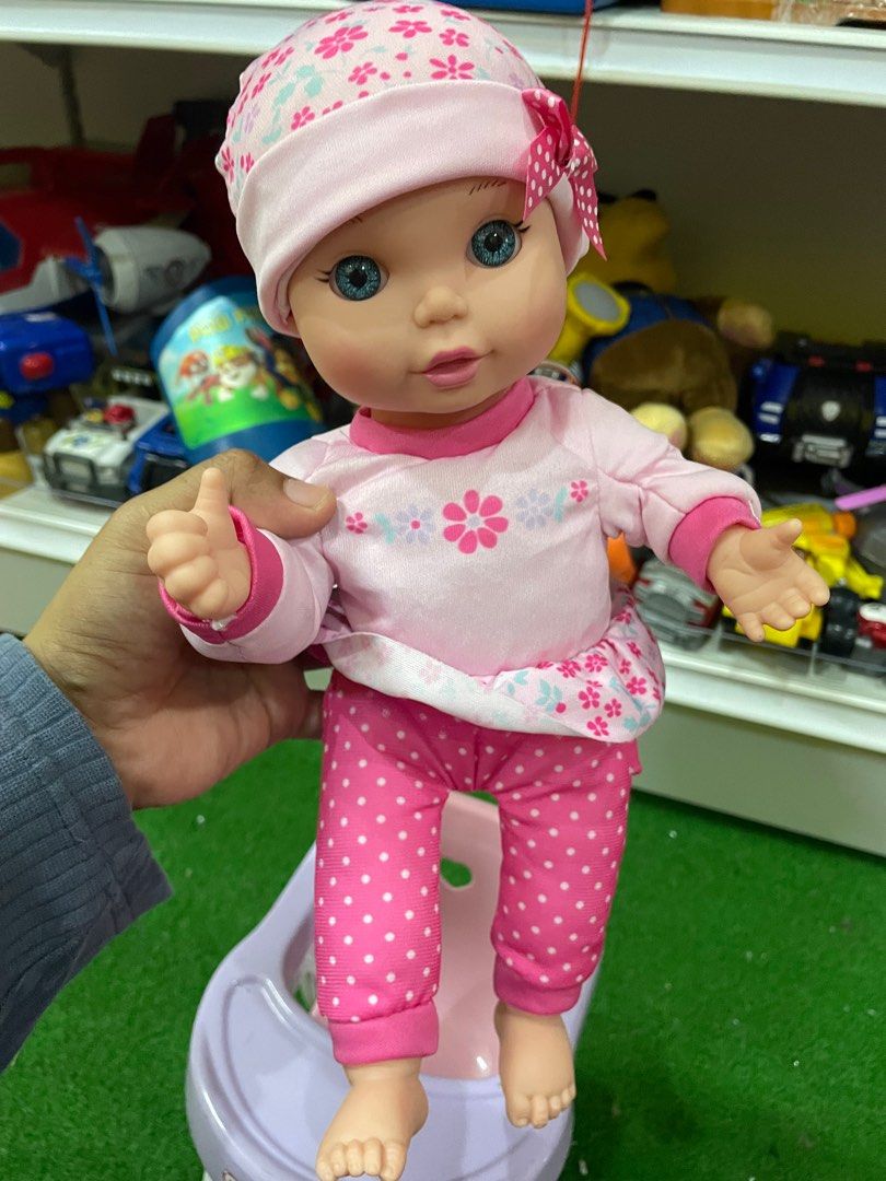 Baby doll laugh with high chair