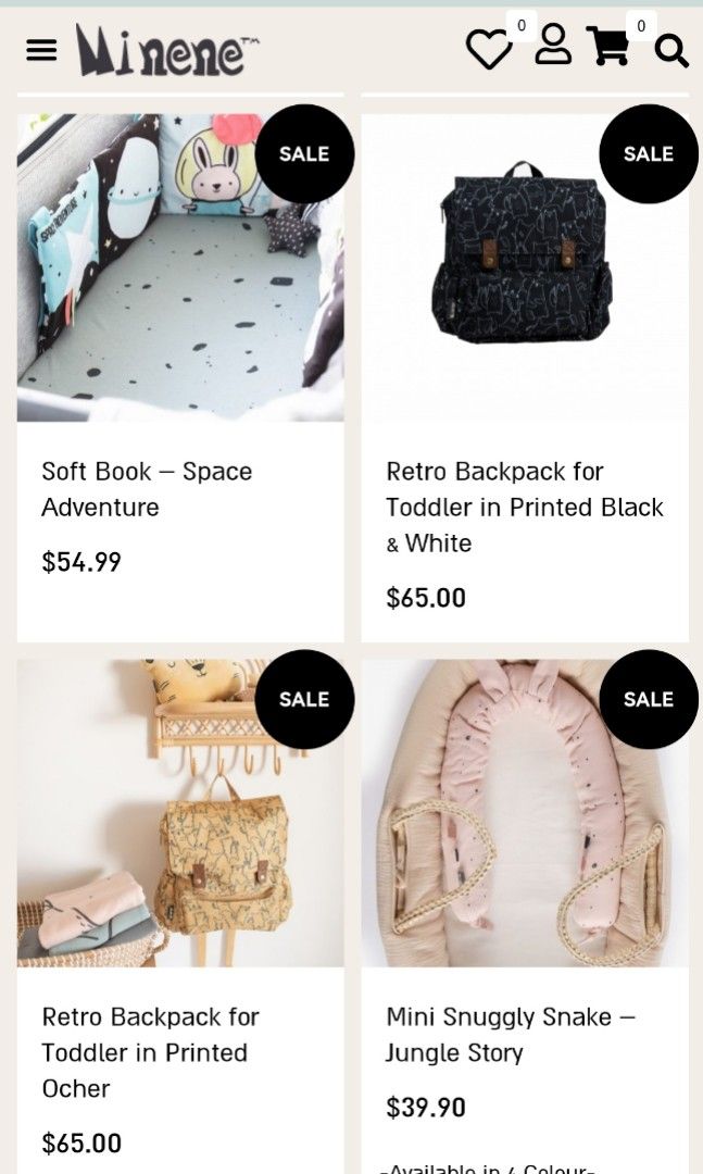 Backpack (Category: Babies & Kids Fashion) located in Singapore. Submitted by doeraymee (Listing ID 1232001646, Image 5). Description: *Minene Retro Backpack for toddler. Retailing at $65 during sales. Quality is really very good. The shoulder straps have stroller attachment straps..