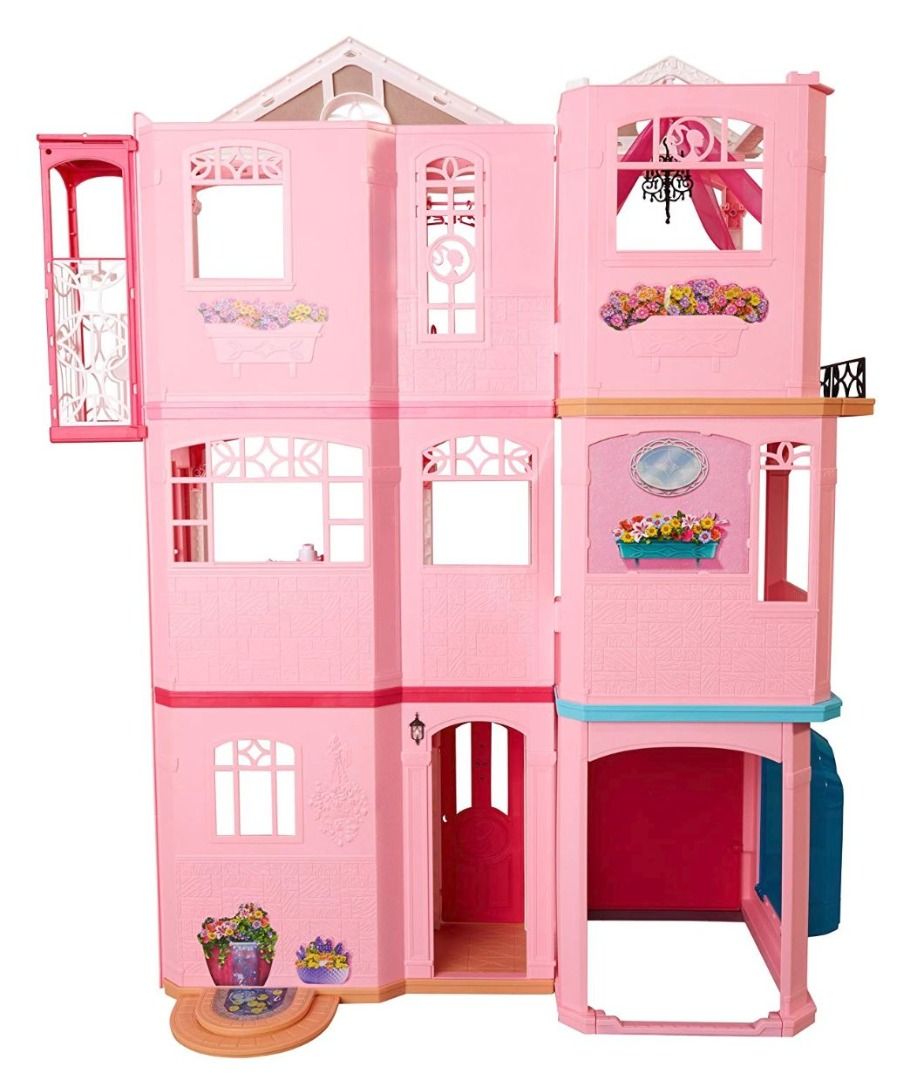 Barbie Doll House 3 Tier with Garage and Lift Hobbies Toys