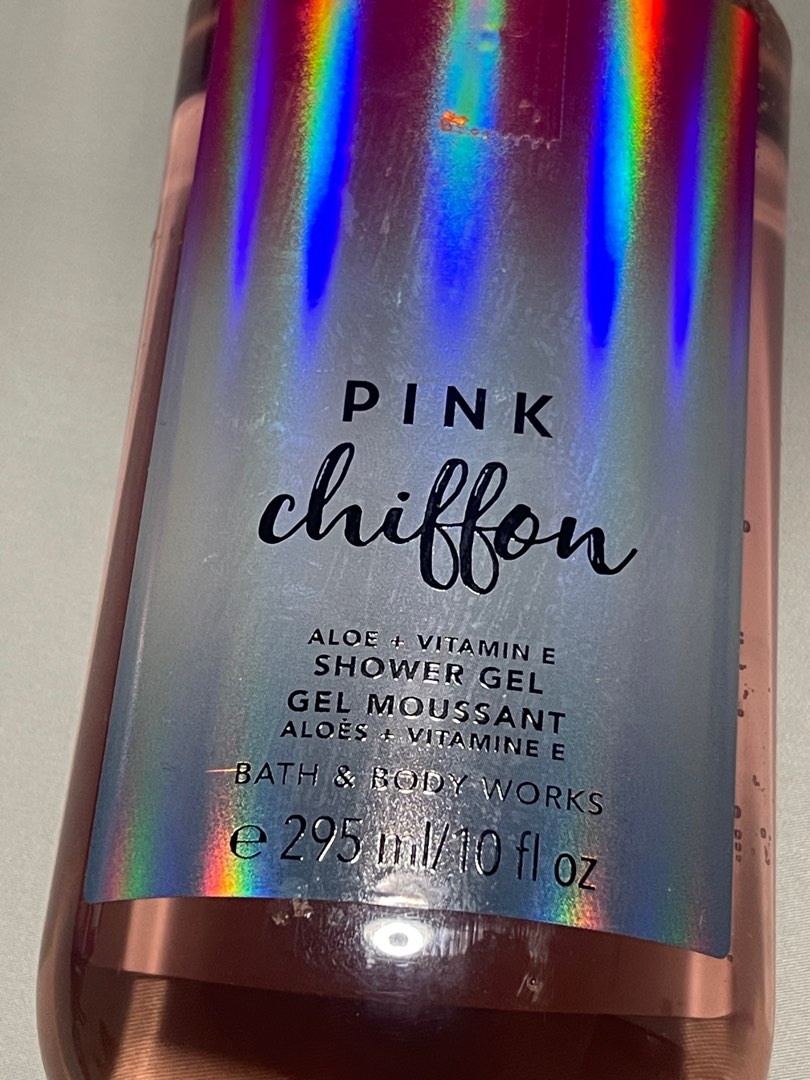 Bath & Body Works Pink chiffon Shower gel, Beauty & Personal Care