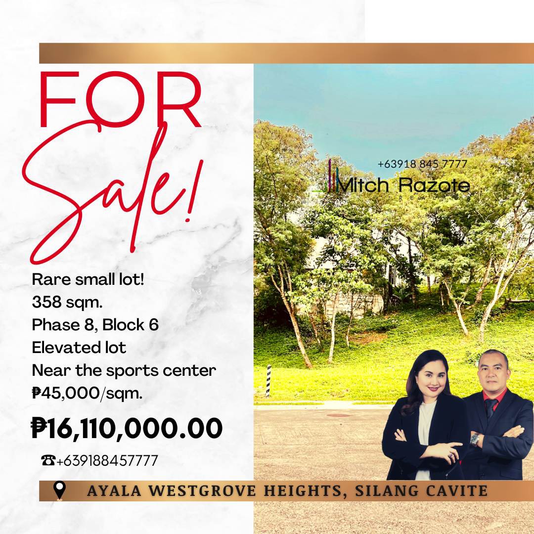 Below Market Value Small Lot at Ayala Westgrove Heights, Silang Cavite, Property, For Sale, Lot