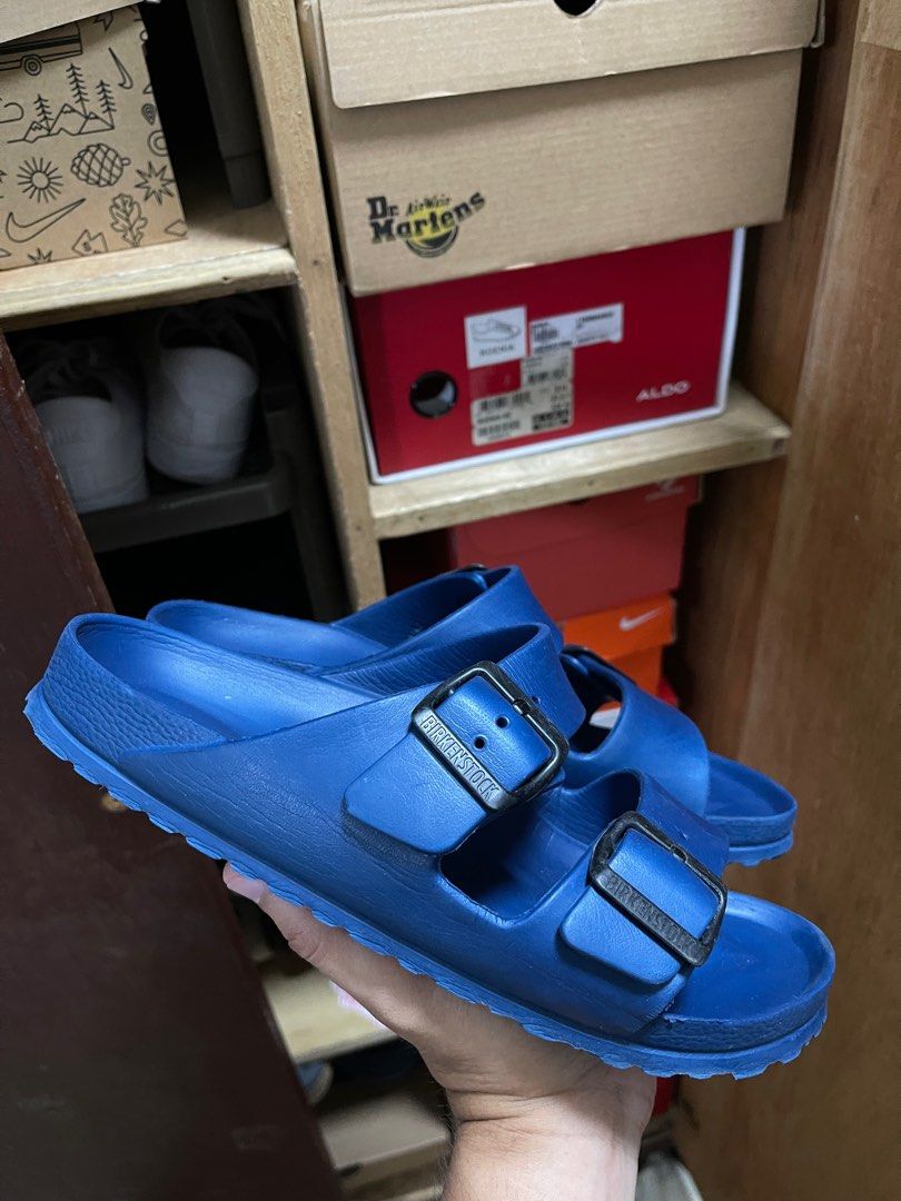 Rubber birkenstocks blue best sale