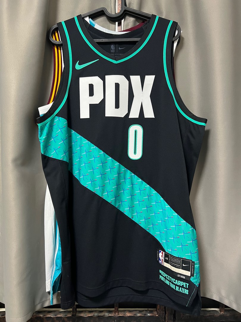 Men's Portland Trail Blazers Damian Lillard Nike Black Authentic
