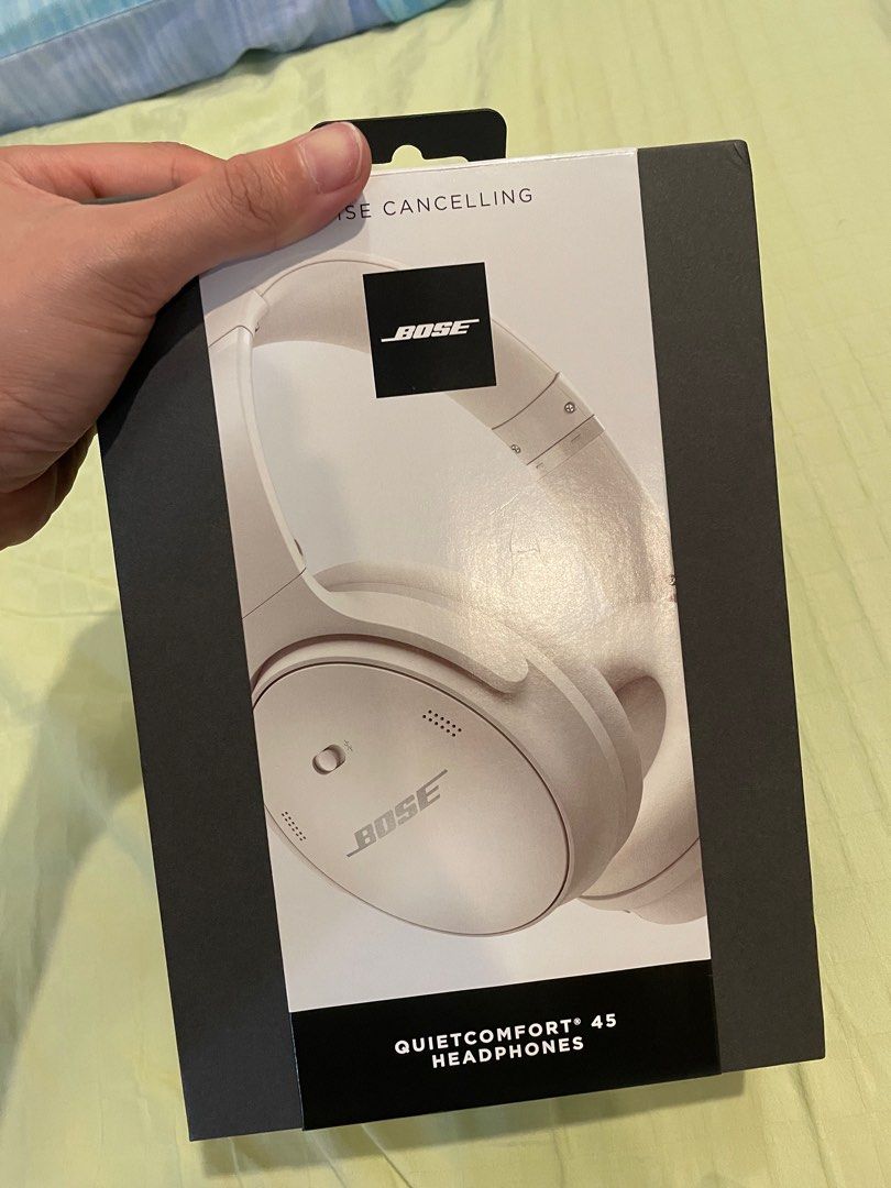 BOSE QC45 (White Smoked), Audio, Headphones & Headsets on
