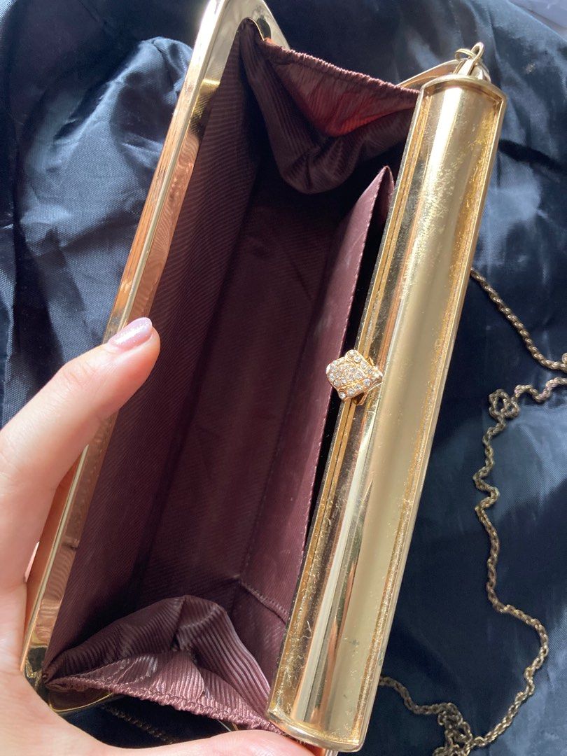 Bronze evening shop clutch