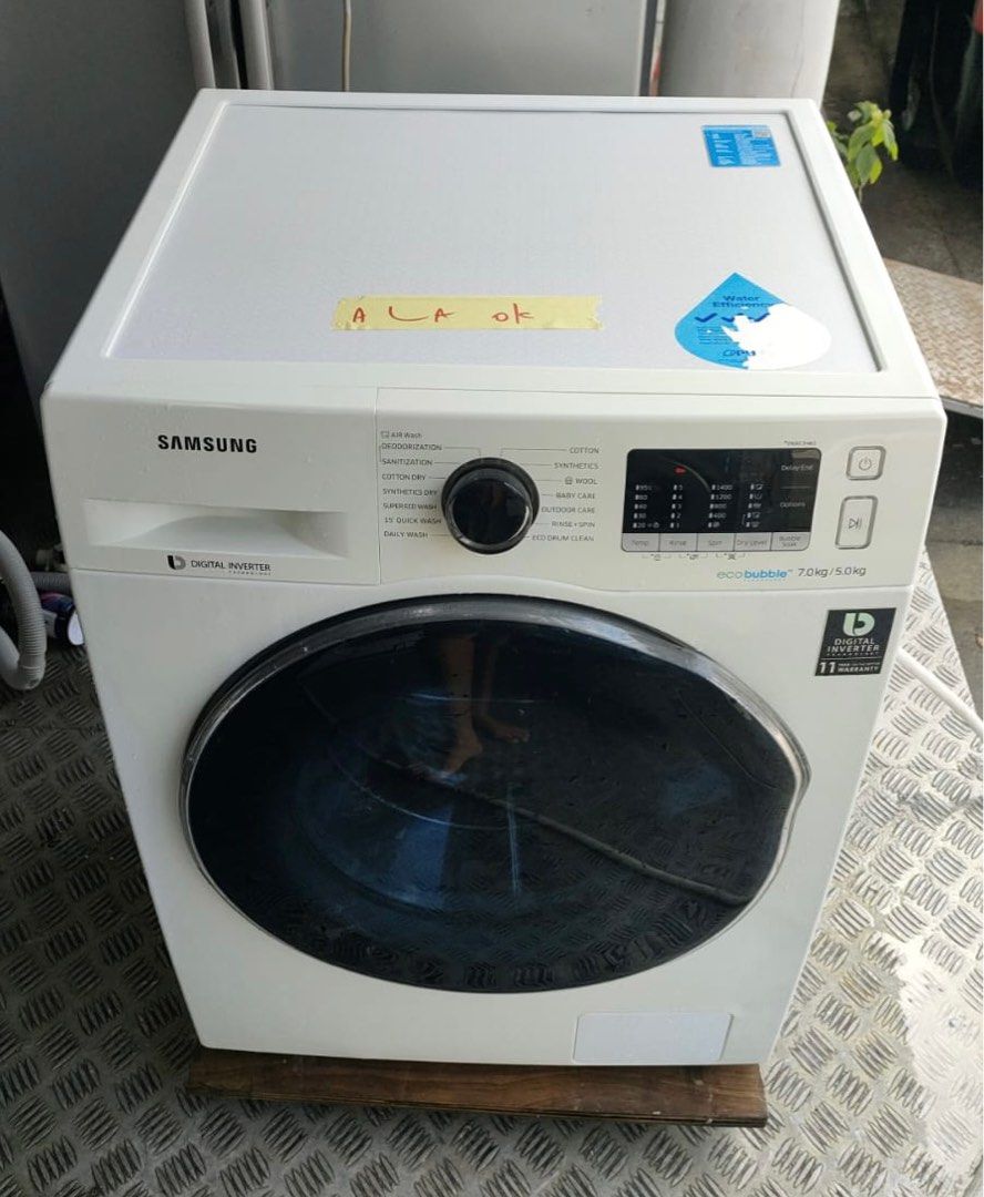 Samsung 7kg washer & sales 5kg dryer wd70j5410aw