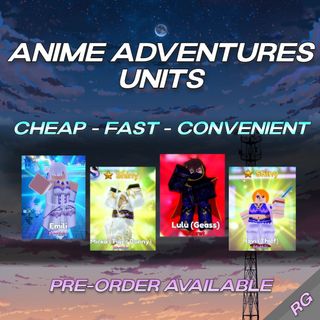 Roblox ANIME ADVENTURE UNITS CSM, Video Gaming, Gaming Accessories, In-Game  Products on Carousell