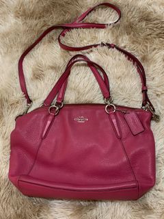 Coach Kelsey Satchel in Pebble Leather Small