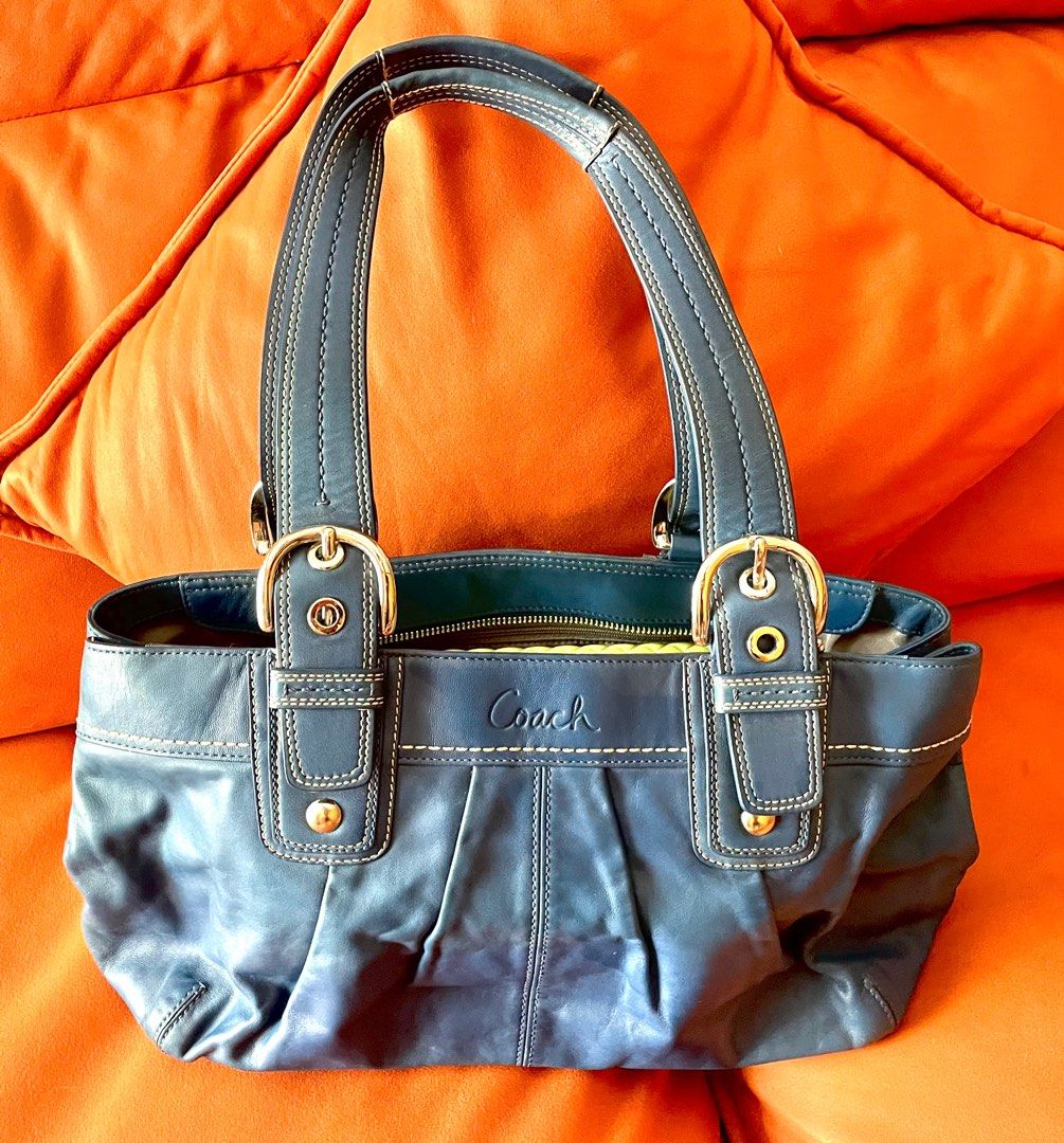Coach bags blue color clearance
