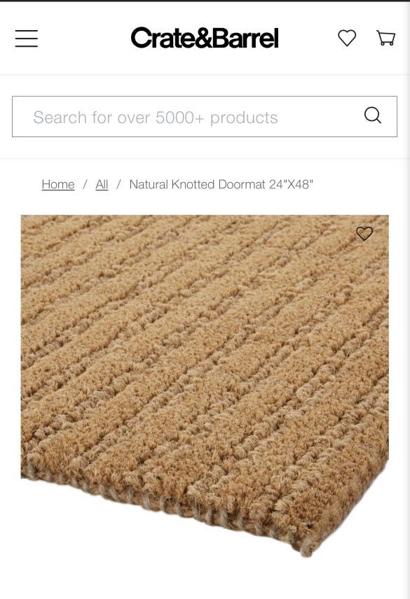 Natural Knotted Doormat 24x48 + Reviews