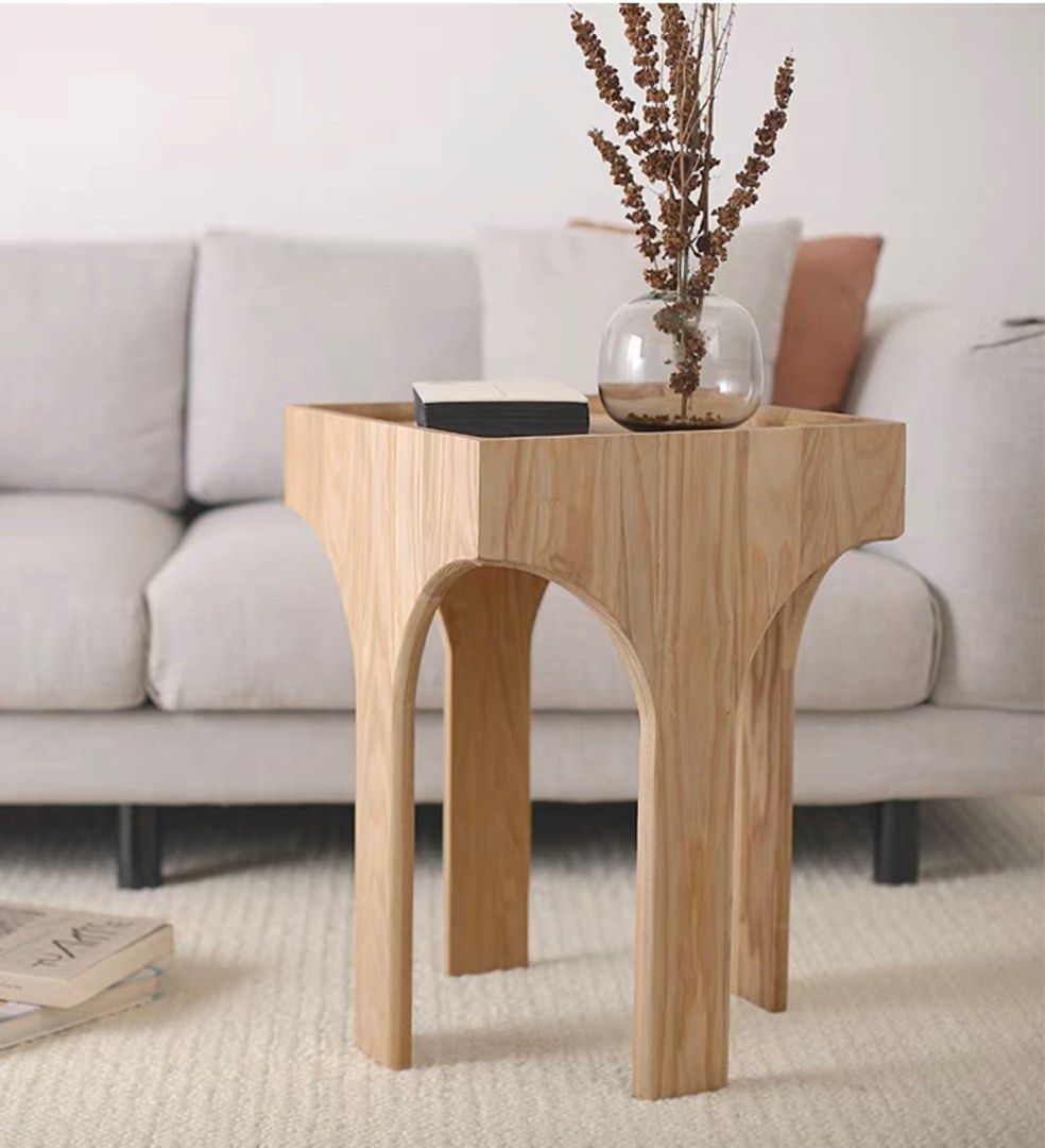 CULTS Modern Wood Side Table, Furniture & Home Living, Furniture