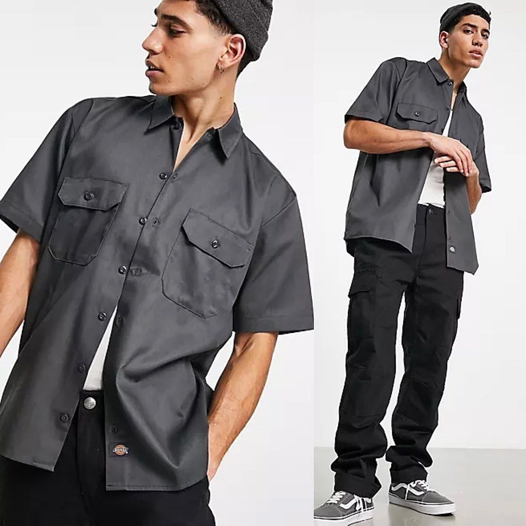 Dickies Short Sleeve Work Shirt - Charcoal