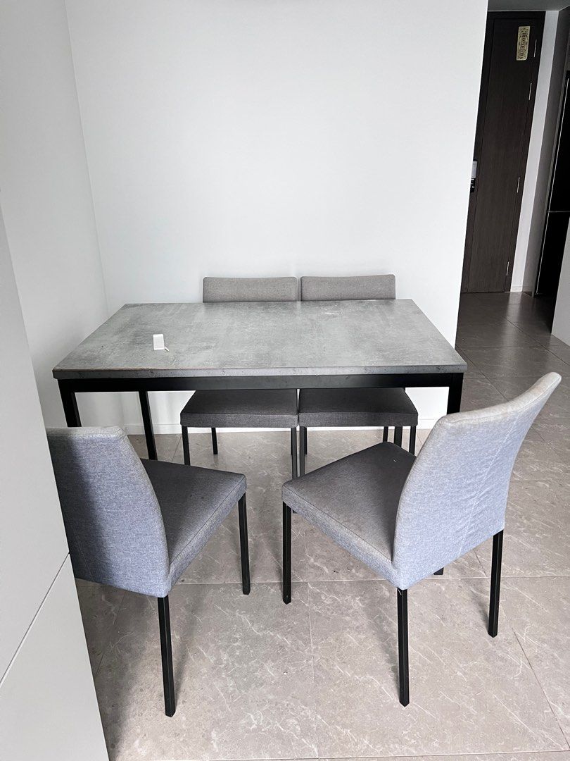 Dinning Table chairs S 50 Full Set Furniture Home Living