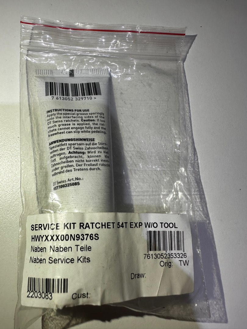 DT Swiss 54T ratchet service kit (EXP), Sports Equipment, Bicycles