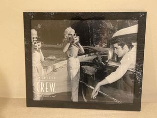 Elvia Presley Crew official supplier to Men  picture with frame 56cmx46cm