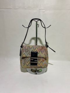 Fendi Tweed -Shoulder Bag/Hand Bag -Womens