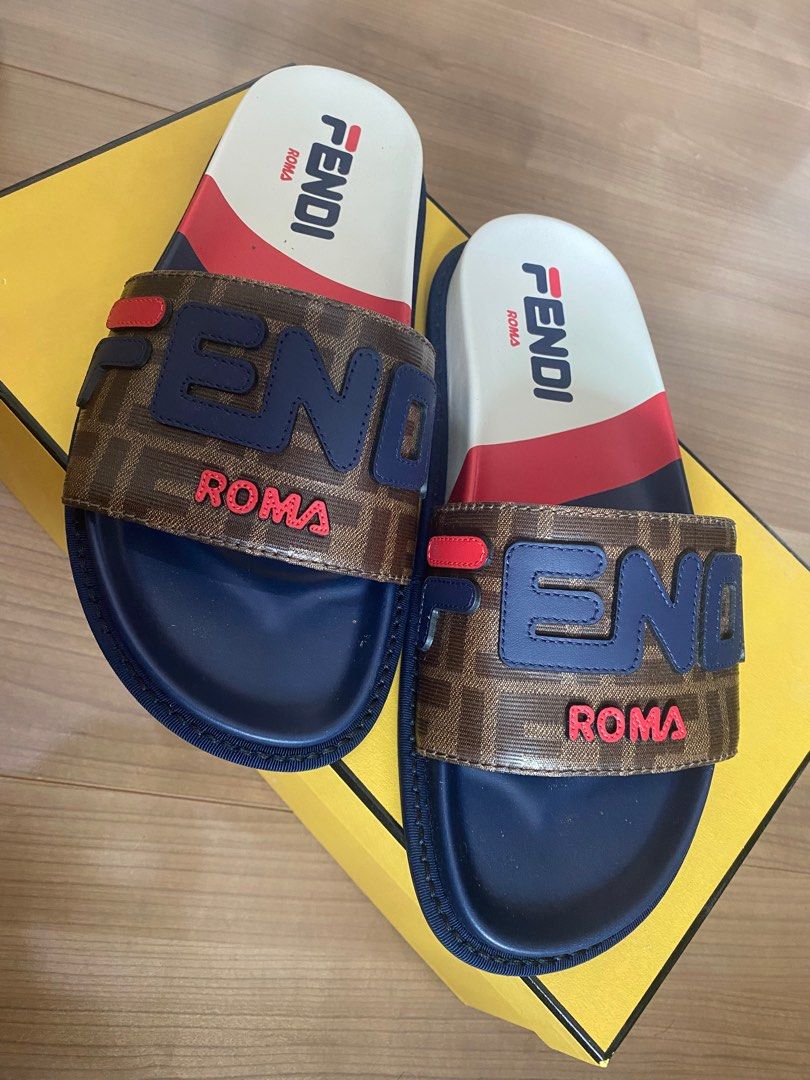 Fendi x fila slides on sale