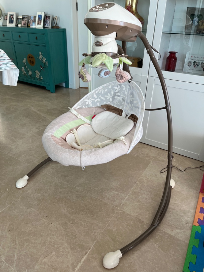 Fisher price Snugabunny swing, Babies & Kids, Infant Playtime on Carousell