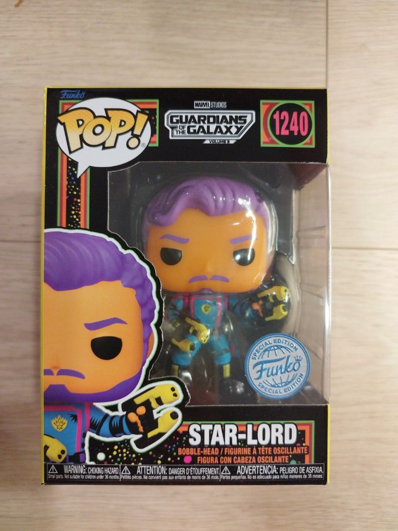 Funko Pop - Marvel Guardians of the Galaxy volume 3 Star-lord blacklight,  Hobbies & Toys, Toys & Games on Carousell