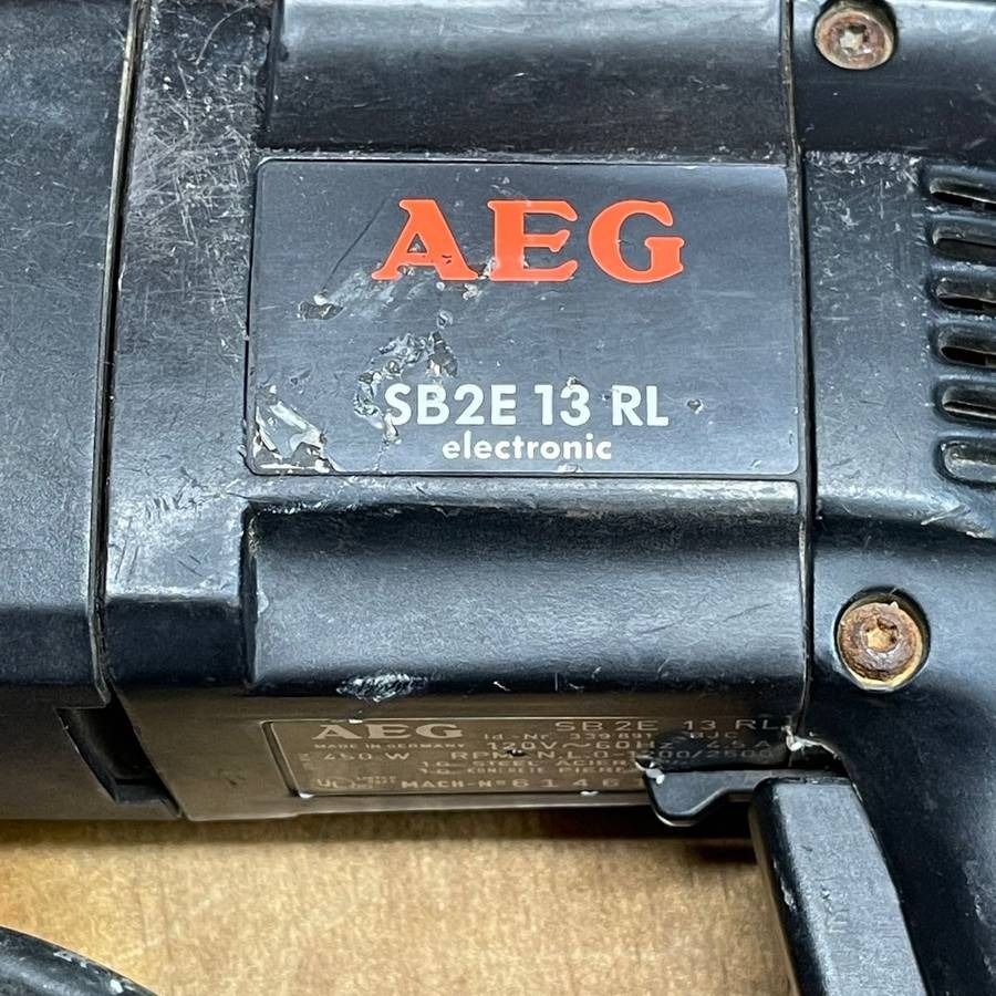 German made AEG hammer drill for concrete cement wall hole making, used