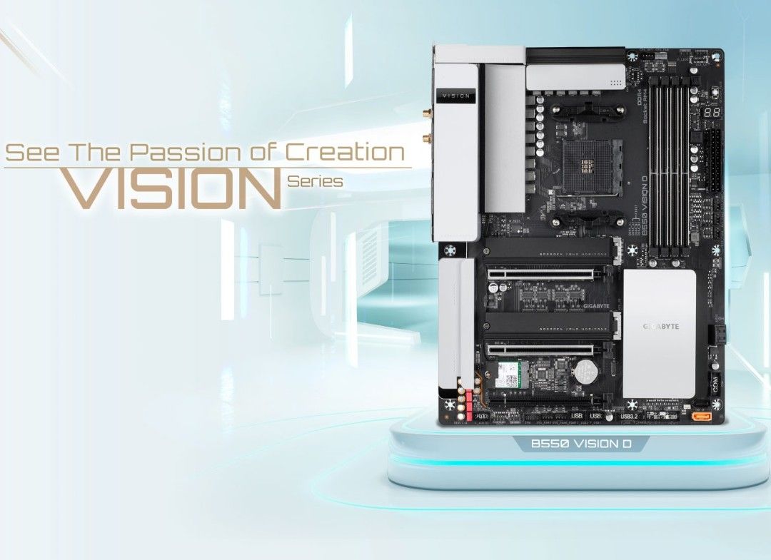 Gigabyte B550 Vision P Thunderbolt AM4 Motherboard Content Creator