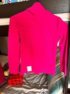 Girls pink thermal top base layer inner thermal heat tech from wedze decathlon 2 to 3 year old girls cute bright pink