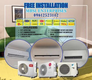 Guaranteed BRANDNEW and with warranty "Aircon Inverter Split Types