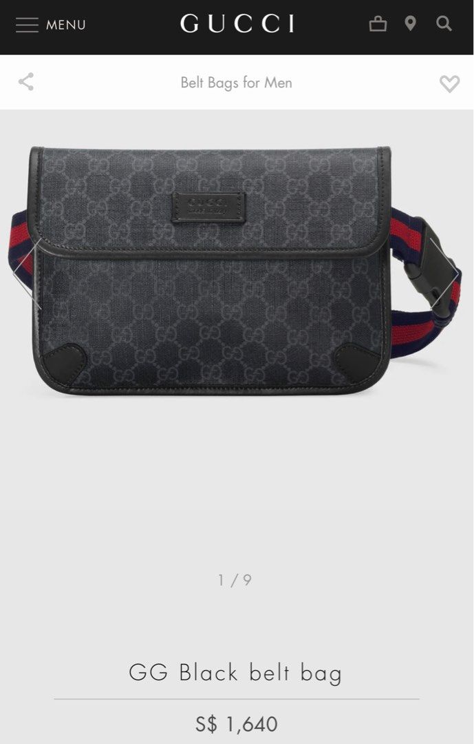Mens gucci deals belt used