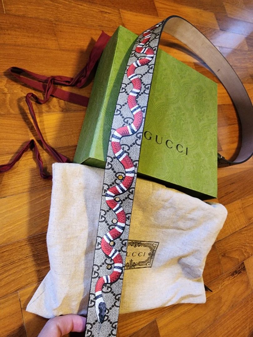 Gg belt shop with kingsnake print