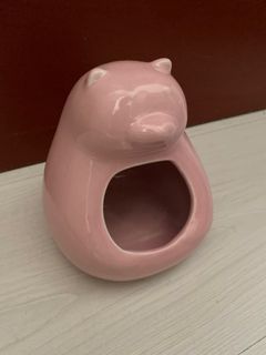 Hamster Pink Bear Ceramic Hideout