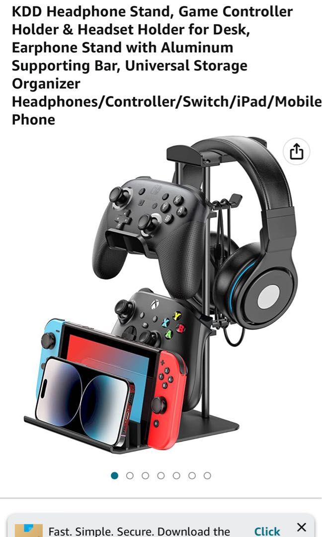 Pc Controller Kdd Headphone Stand Controller Holder And Headset