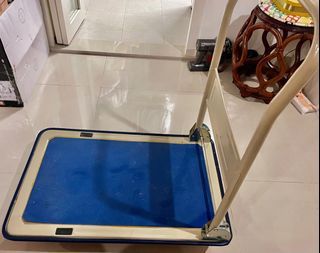 Heavy Duty Trolley (steel metal material) - seldom used (solid material too heavy for elder folk to lift up to put in car boot)