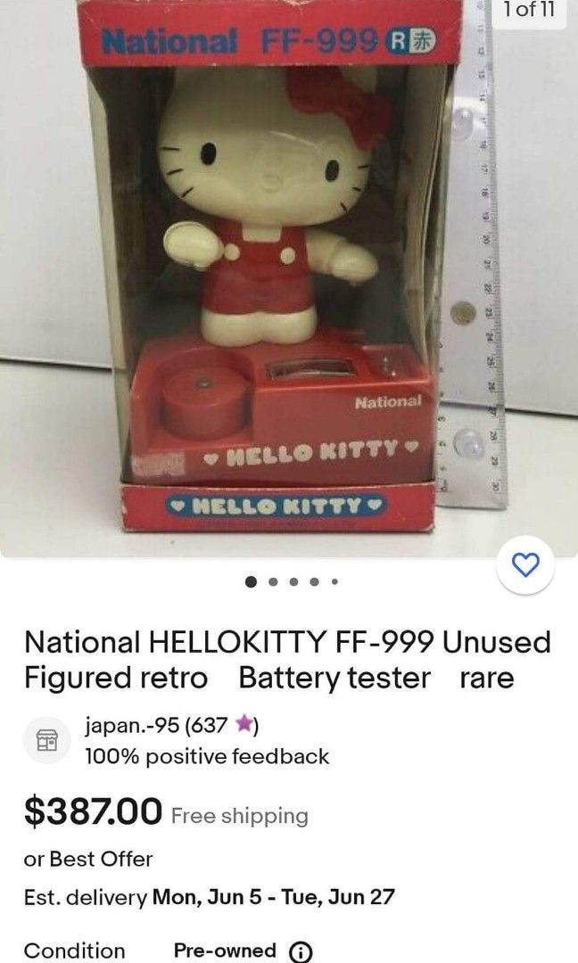 Hello kitty battery tester on Carousell