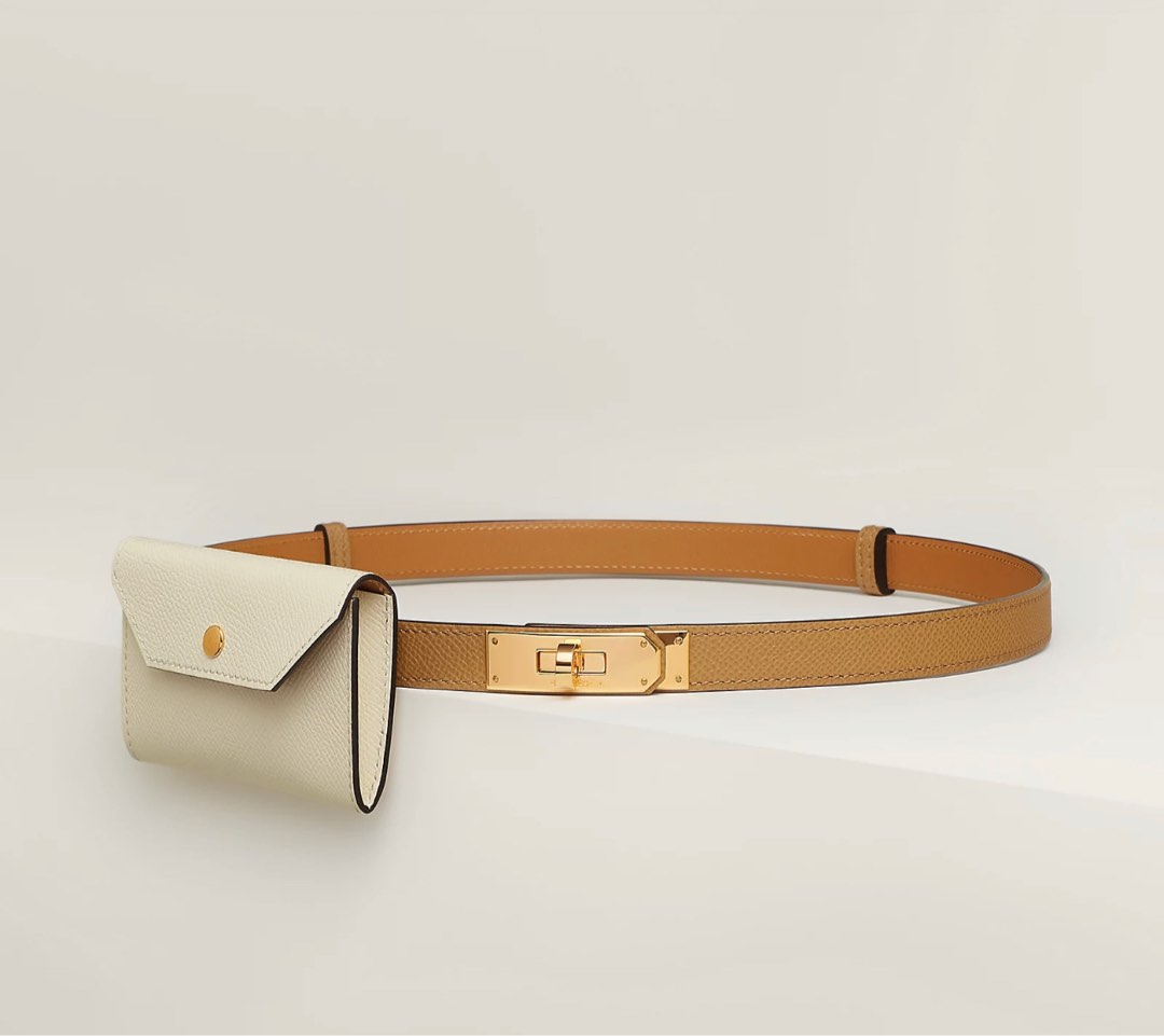 Kelly pocket leather belt Hermès Multicolour size M International in  Leather - 33297508