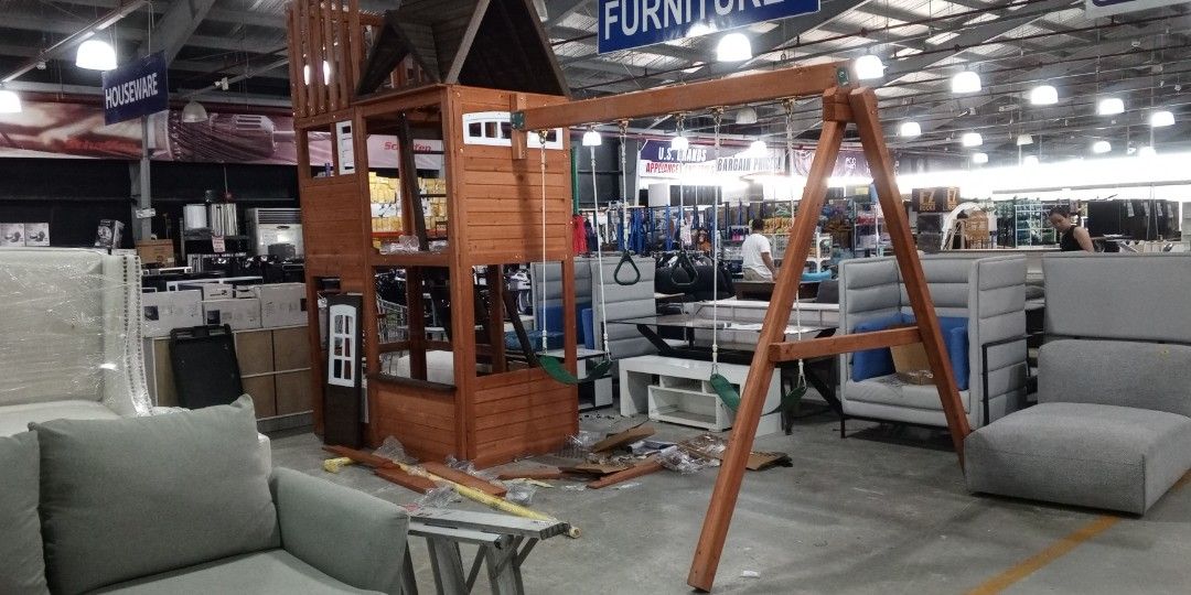 Hilltop Playset w/o Slide, Furniture & Home Living, Outdoor Furniture