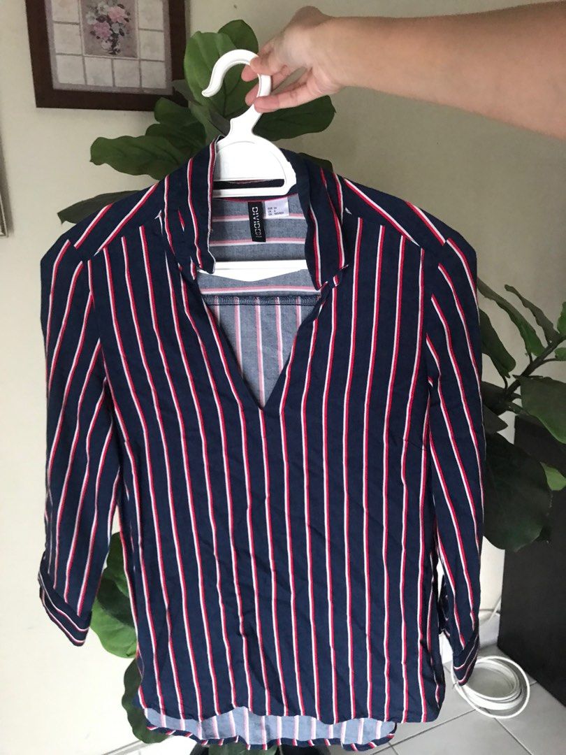 H&m red striped shirt hot sale