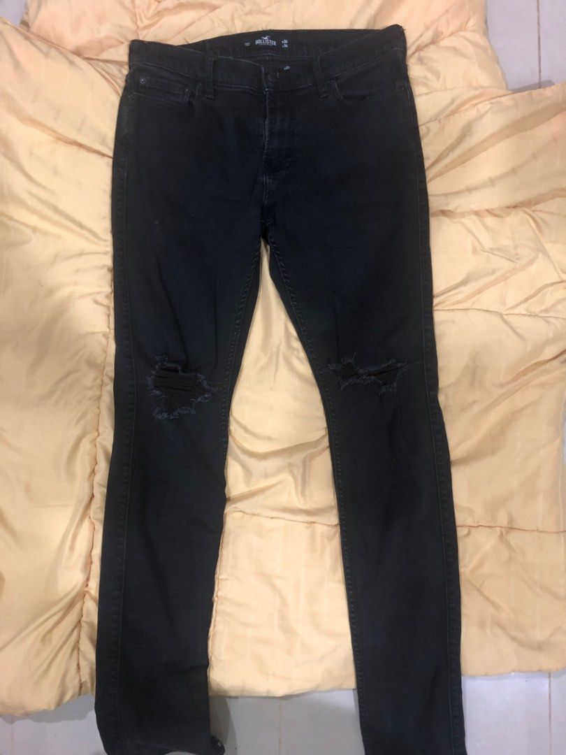 Hollister hot sale stacked jeans