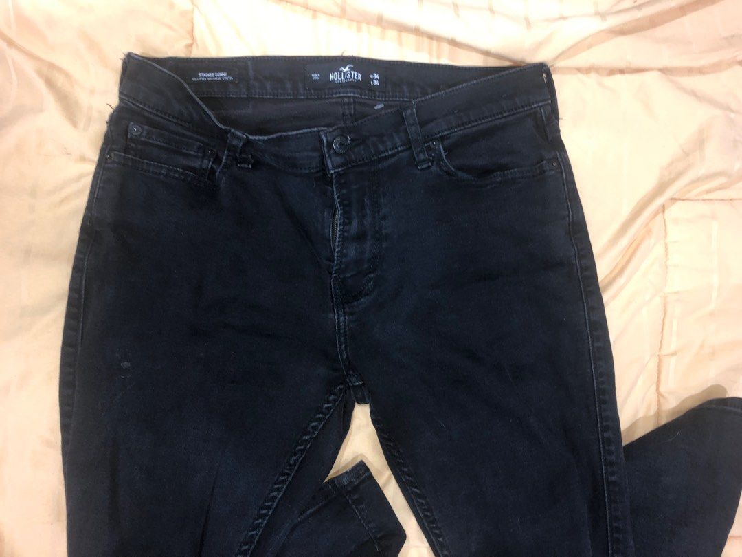 Hollister stacked hot sale skinny jeans