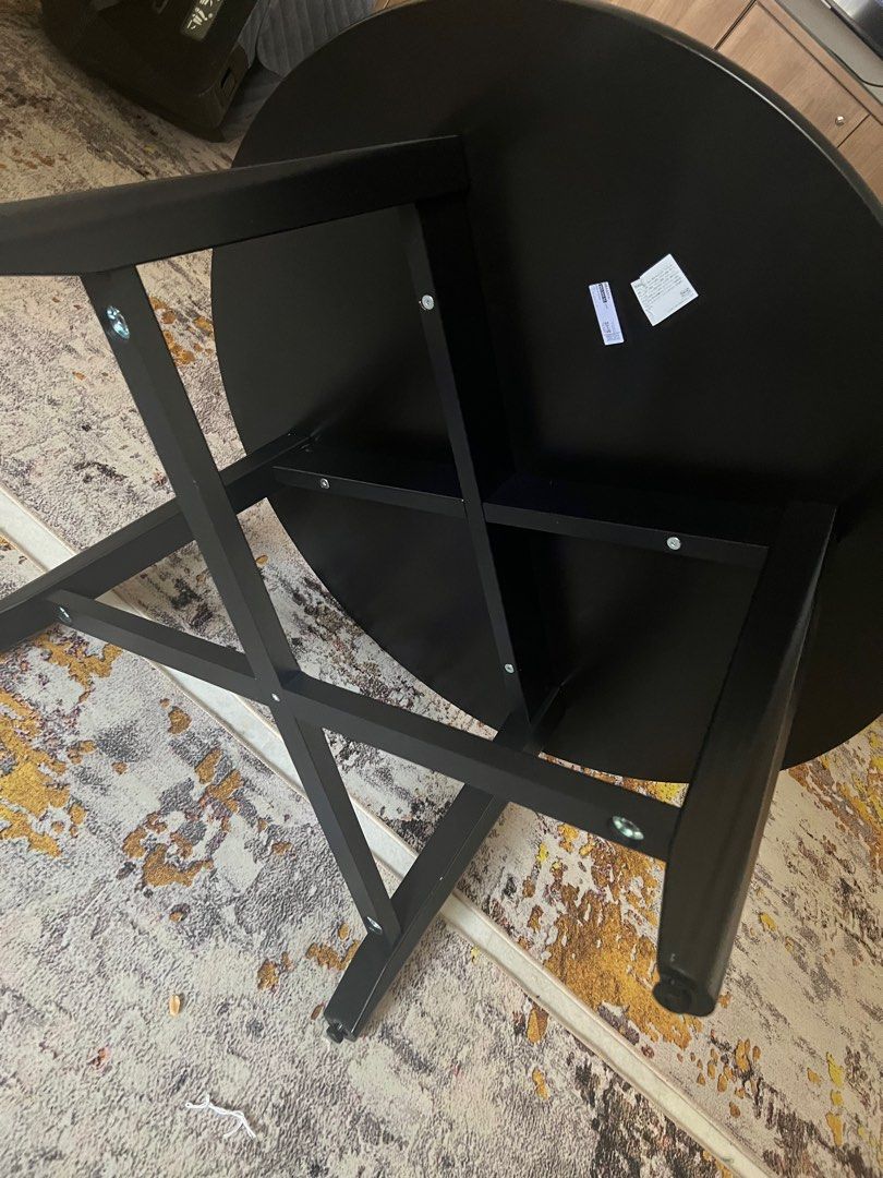 Ikea Kragsta Coffee Table in matte black, Furniture & Home Living