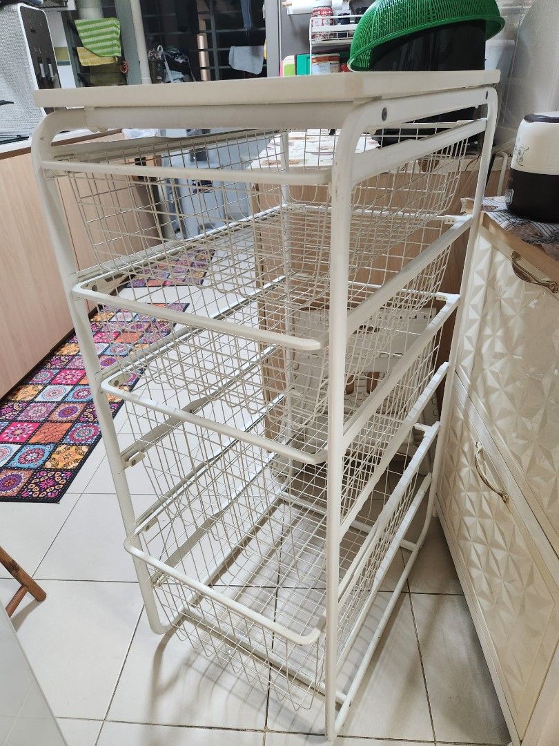 IKEA laundry basket shelf, Furniture & Home Living, Home Improvement