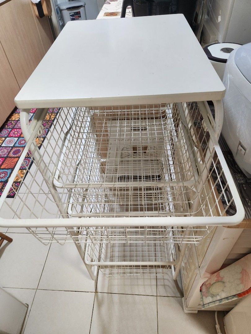 IKEA laundry basket shelf, Furniture & Home Living, Home Improvement