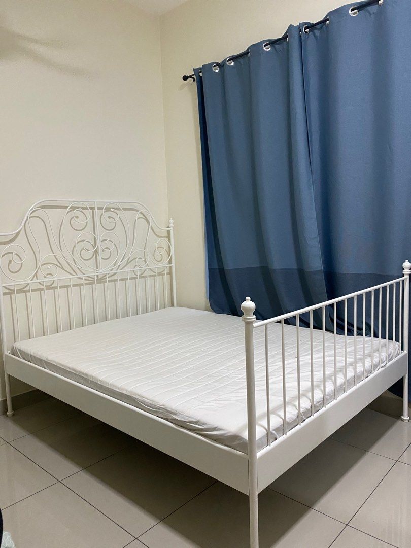 Ikea Leirvik Bed, Furniture & Home Living, Furniture, Bed Frames