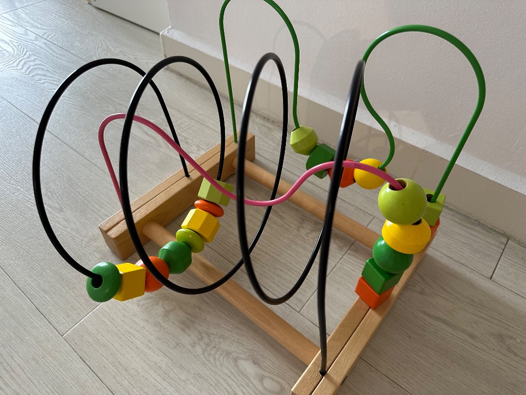 IKEA wooden bead maze, Babies & Kids, Infant Playtime on Carousell