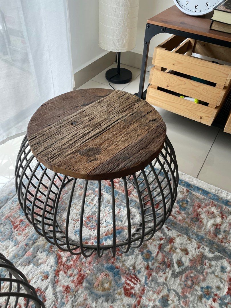 Industrial design coffee table, Furniture & Home Living, Furniture