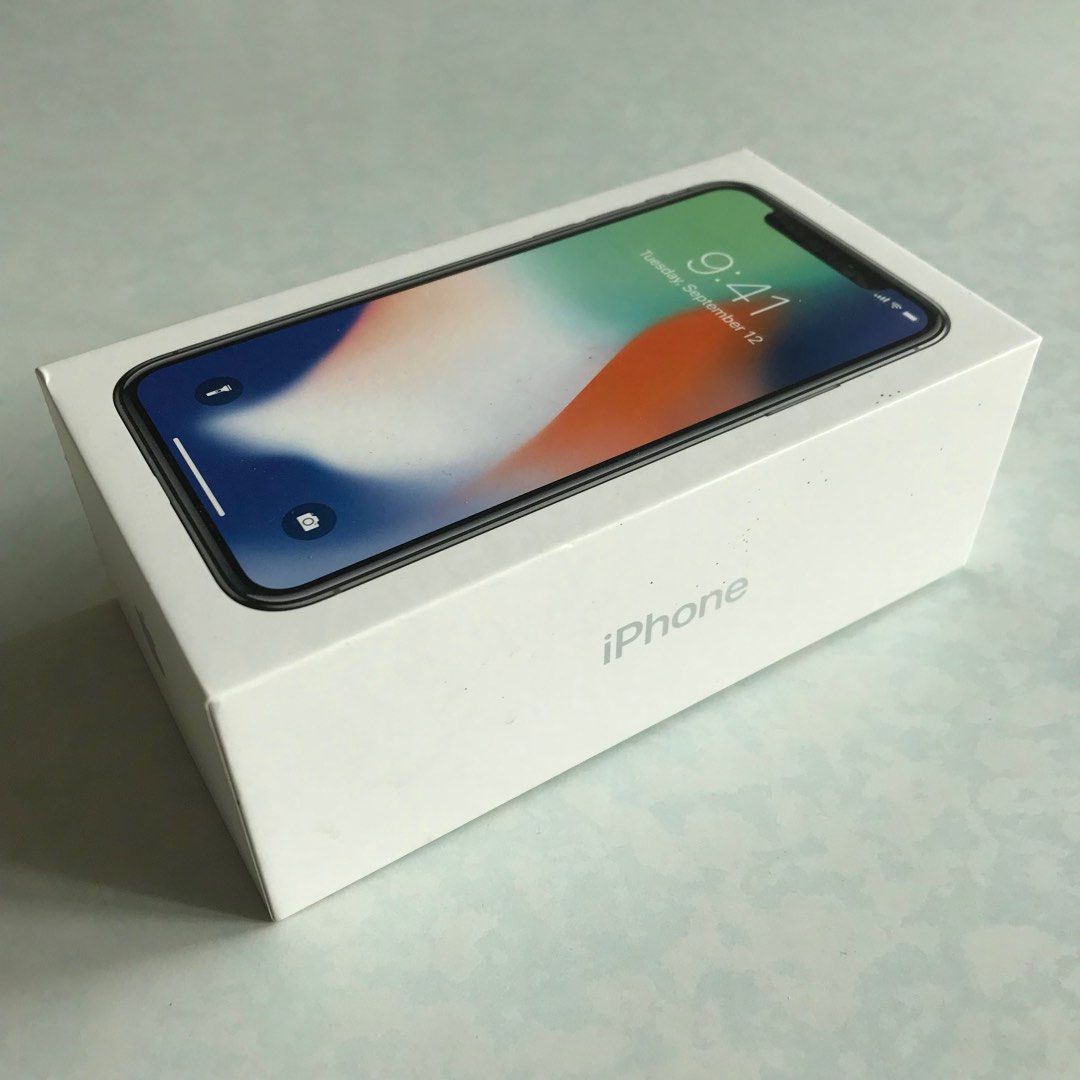 iPhone X Silver 256 GB 「空箱」 - スマートフォン本体